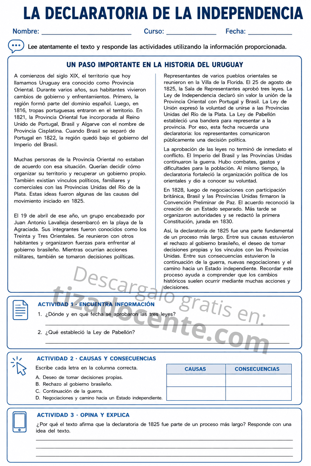 Declaratoria de la Independencia de Uruguay